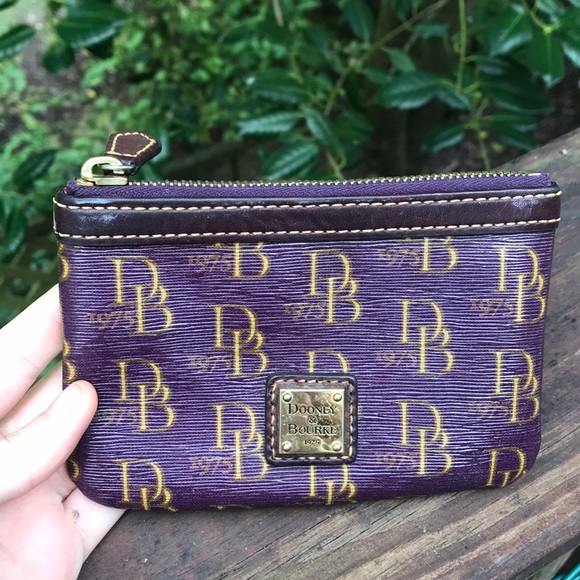 Dooney & Bourke Handbags - Dooney & Bourke Purple Wristlet Coin Purse